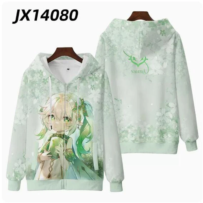 Толстовка с капюшоном на молнии для мужчин и женщин свитшот 3D принтом аниме