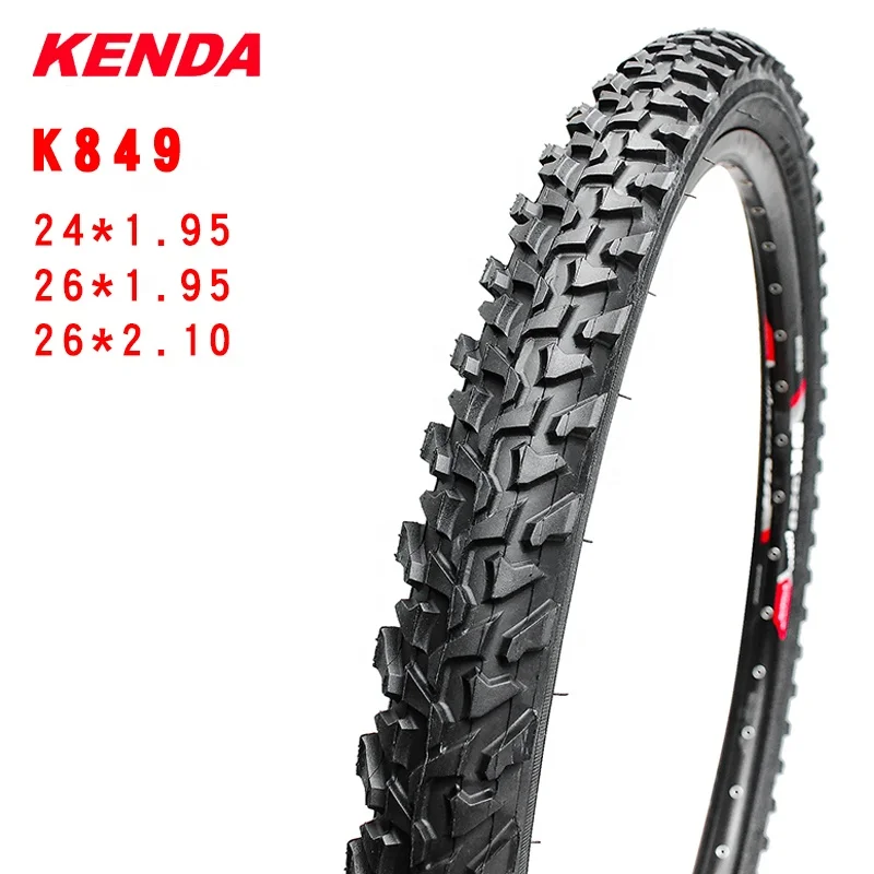 Фото Велосипедная шина KENDA K849 24/26 дюймов для горного велосипеда BMX 24*1,95/26x95/2.. 1, утолщенная шина черного и красного цвета для пересеченной местност... №3