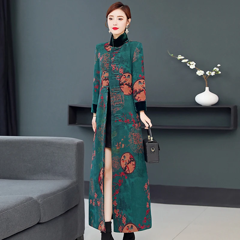 Женская куртка Xiangyun из пряжи на хлопковой подкладке высококачественная ретро