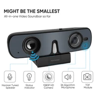 rocware rc08 all in one usb webcam mini camera for pc computer laptor with microphone can be used for video conference