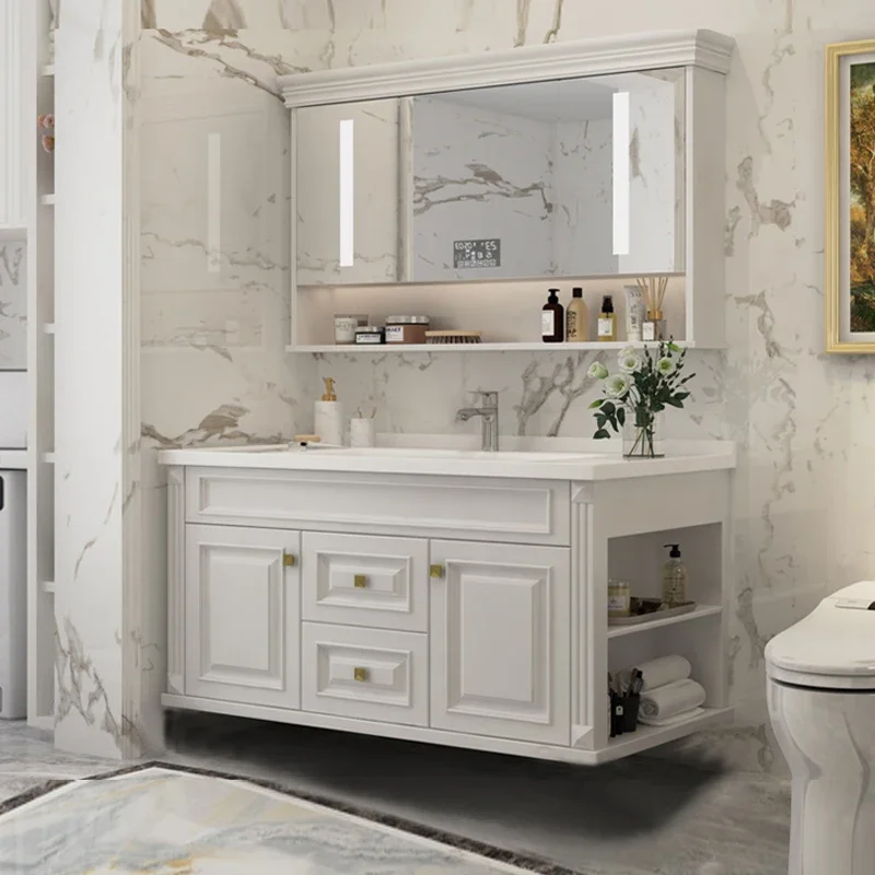 Экономия места настенный шкаф для ванной комнаты аптека многофункциональная