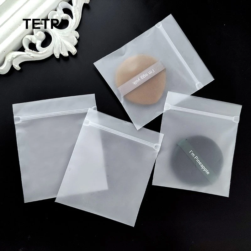 

TETP 50Pcs/Lot Frosted Ziplock Bag Puff Small Jewelry Retail Accessory Packaging Display Reclosable Soft For Small Businesses