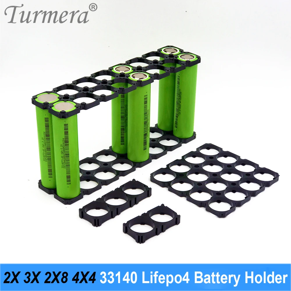 

Держатель для аккумулятора Turmera 33140 Lifepo4, 2x3x2x8 4x4, апертура 33,5 мм, антивибрационный кронштейн для сборки батарей «сделай сам» 12 В, 36 В, 48 В