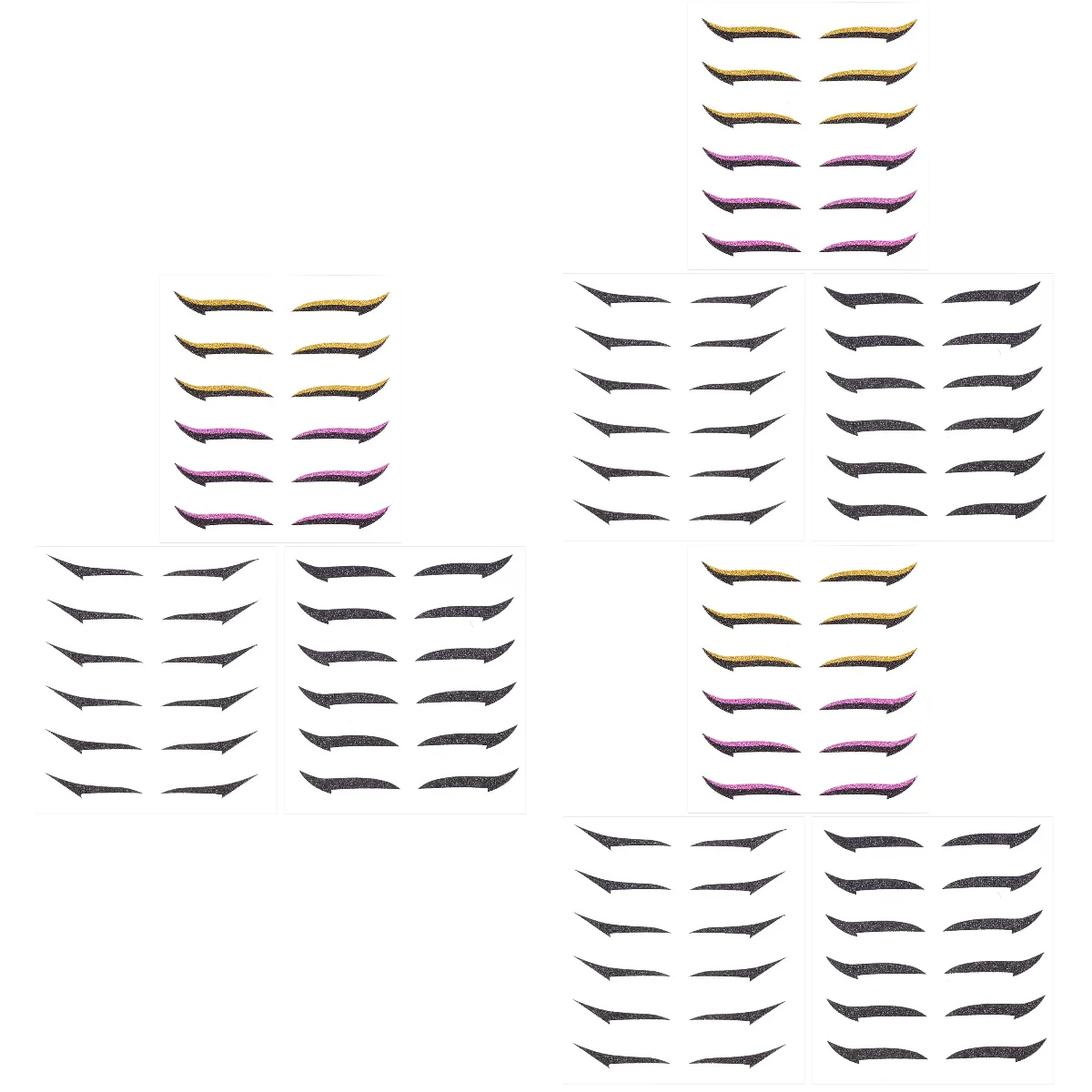 

54 Pairs Eyelid Tape Eyeliner Stickers Natural Eye Line Strip Decals Makeup Tool