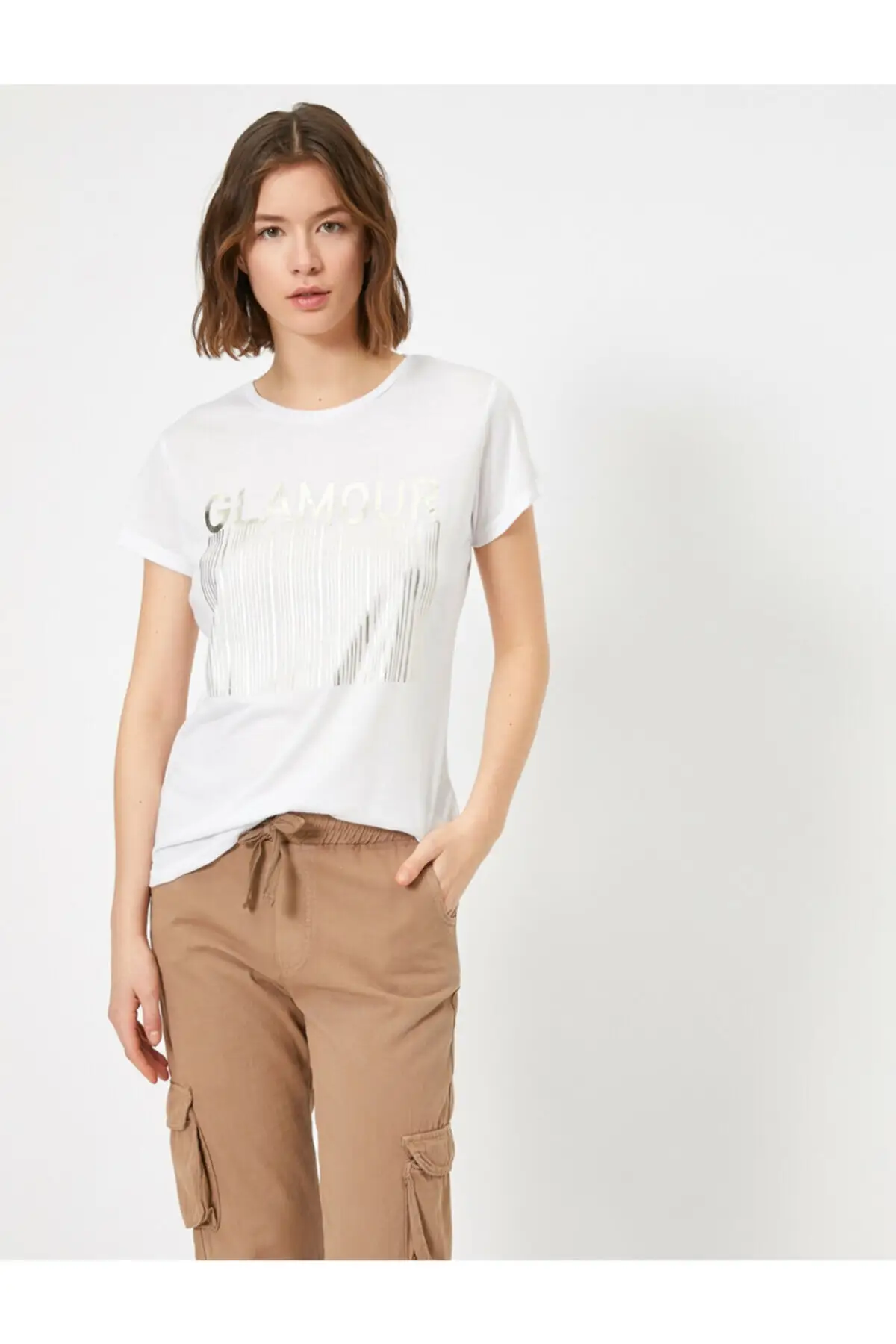 Koton Для женщин женская белая футболка|Футболки| |