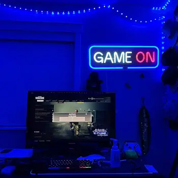 Game On Neon Signs Neon Lights Game console LED Neon Signs For Wall Decor Bar Lights Gaming Room Bedroom Decoration Lights 6