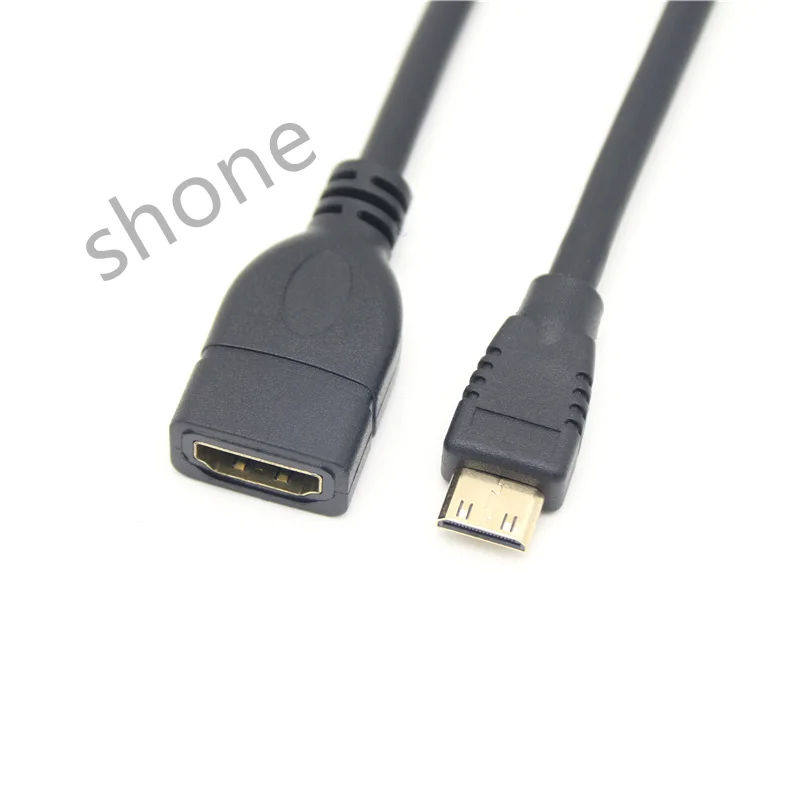 

Manufacturers Wholesale Mini HDMI to HDMI mother HD line 1.4 V tablet computer wiring 15cm pure copper