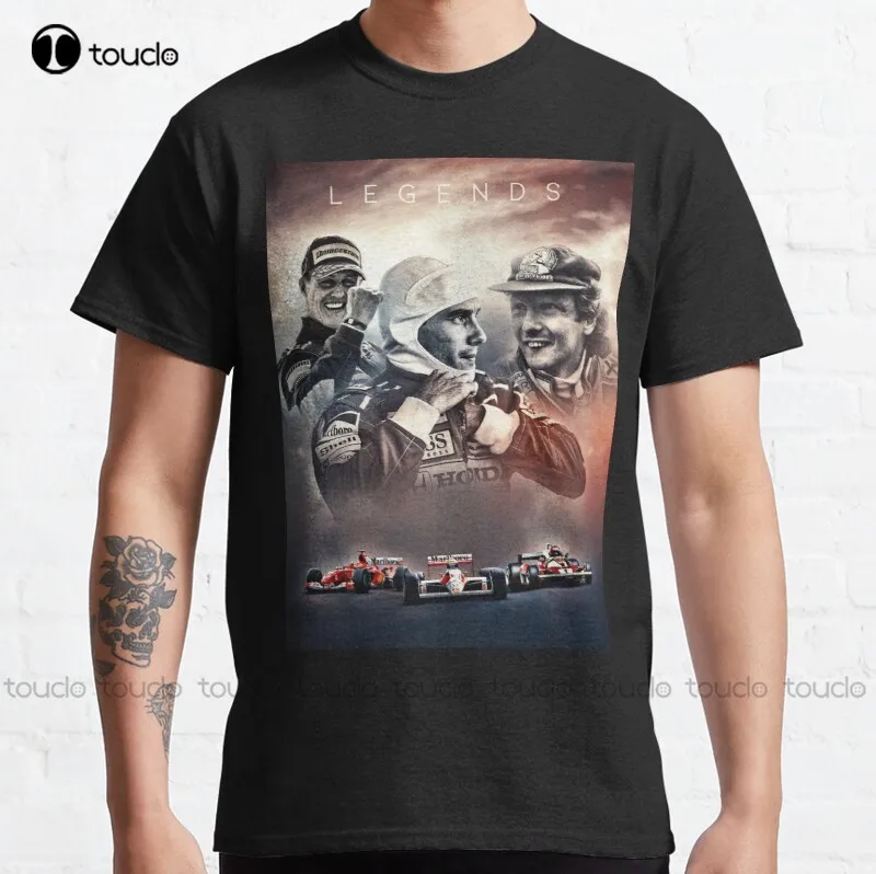 

New Wallpaper Ayrton Senna Legend Classic T-Shirt Cotton Tee Shirt S-5Xl Custom T Shirts For Men Custom Aldult Teen Unisex