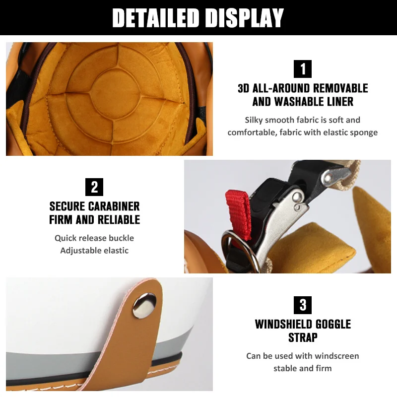 Мотоциклетный шлем Чоппер ретро Casco винтажный с открытым лицом для старой школы