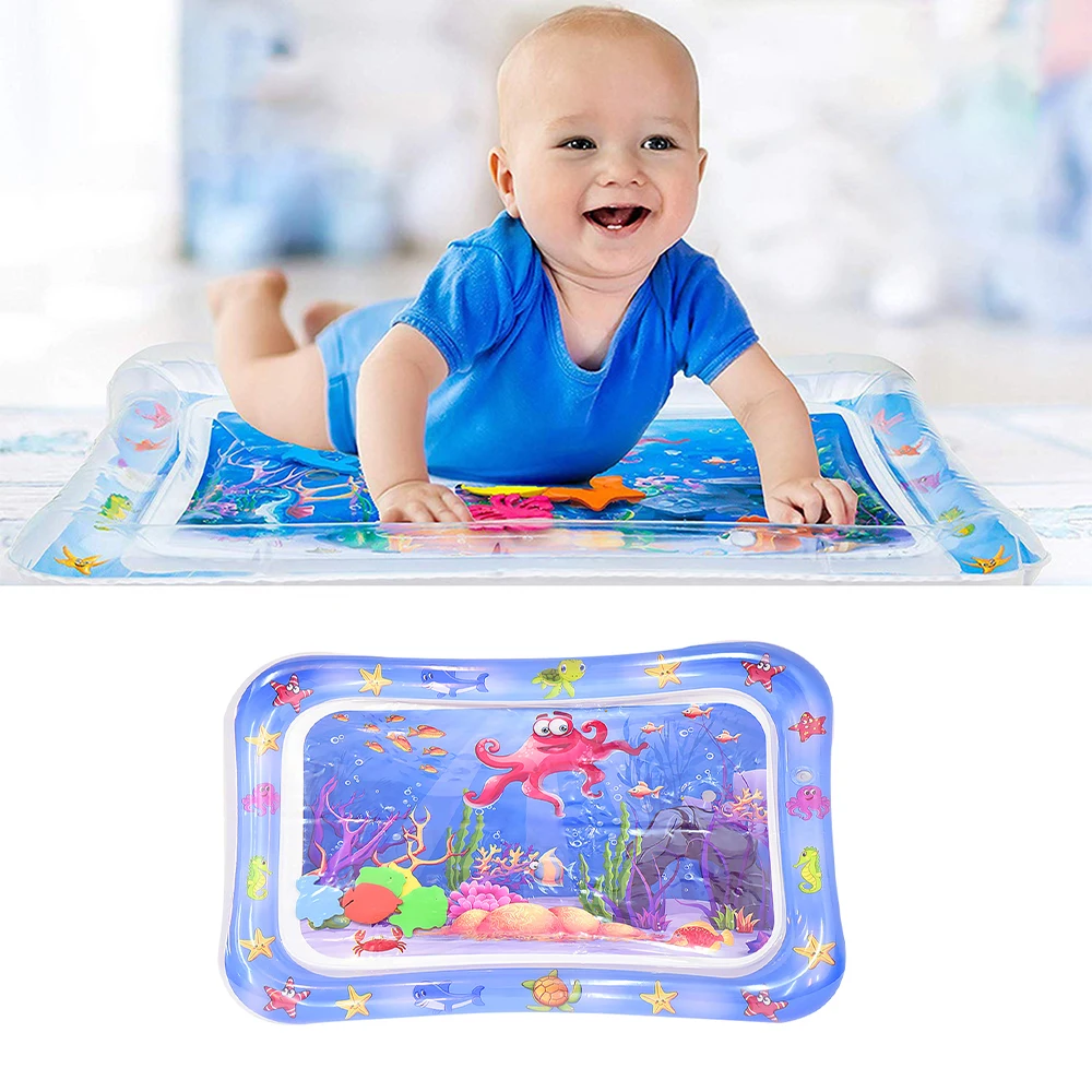 

Baby Kids Water Mat Inflatable Patted Pad Cushion Infant Toddler Tummy Time Play Mat for Children Early Education Developing Toy