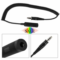 headphone extension cable u 92au to u 174u standard single plug military headphone extension cable