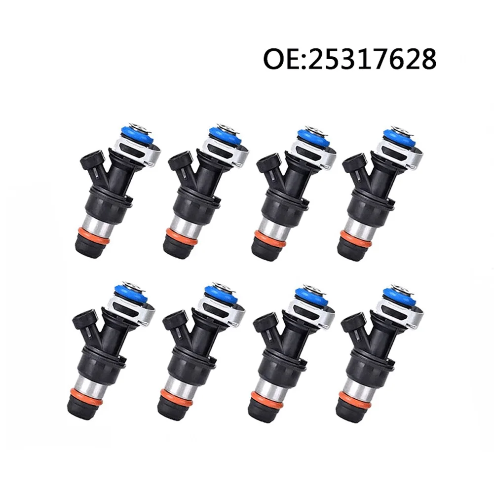 

8pcs Upgrade Fuel Injectors For Chevy Express Yukon Sierra Escalade Hummer 4.8L/5.3L/6.0L 99-07 25317628 L Fuel Injector Parts