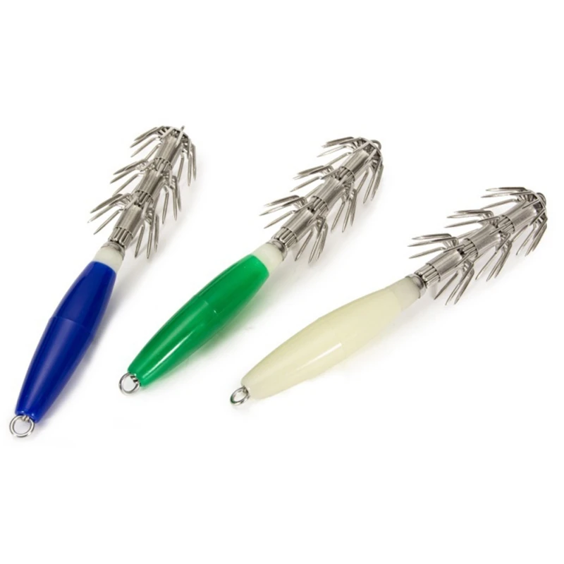 

Squid Hook Luminous Shrimp Hook Stainless steel Sea fishing Fish Hook Fishing Hook DIY Fishing Accessories