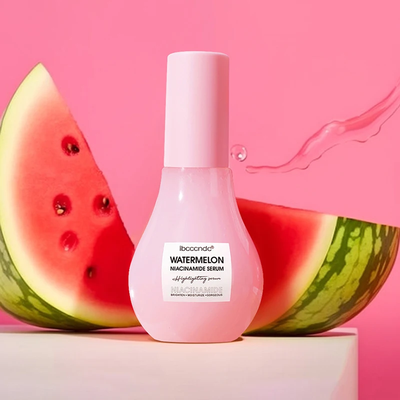 

New Watermelon Glow Niacinamide Dew Drops Hydrating Serum Lightweight Facial Serum Priming Liquid Highlighter 60ml