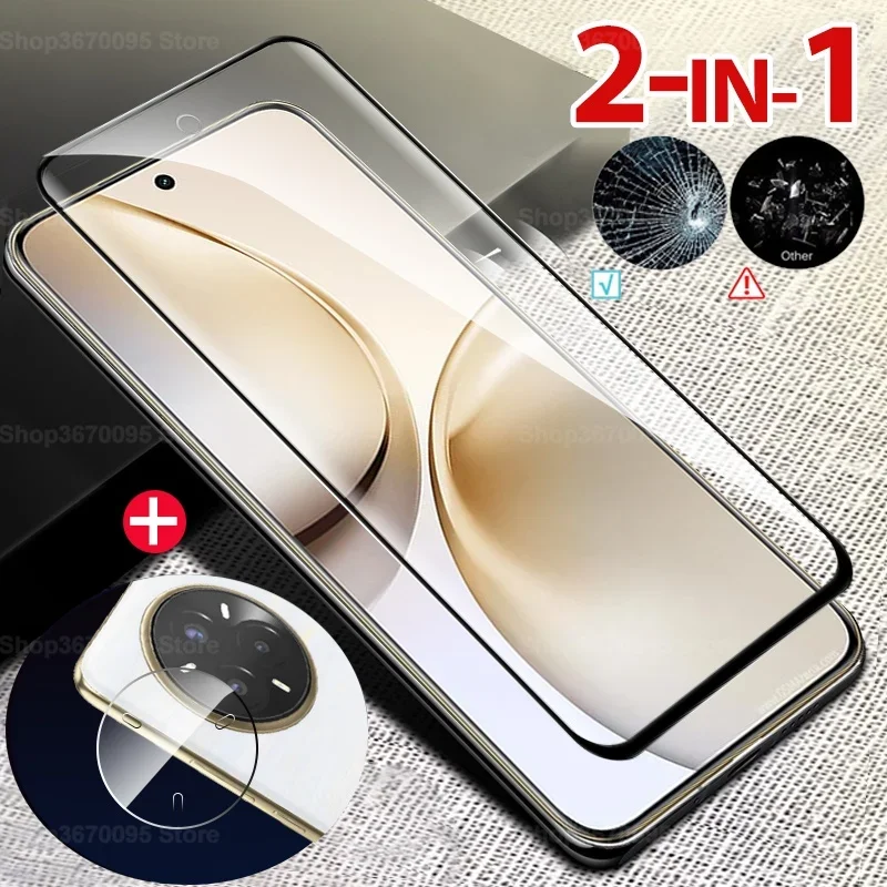 Фото Стекло Tremp 2 в 1 для Realme 14 Pro + 14Pro 14 Pro Plus Защитная пленка для экрана Realmi 14Pro + Realme14Pro RMX5051, чехол с пленкой для объектива, дружелюбный №1