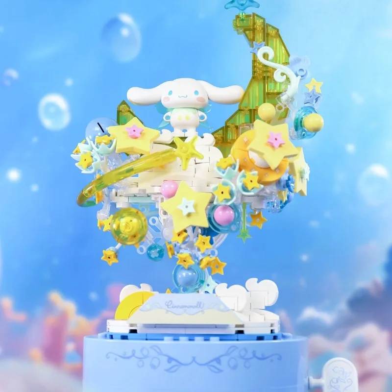 Новинка Sanrio Kuromi Cinnamoroll Секретный мир эльф музыкальная шкатулка строительный блок