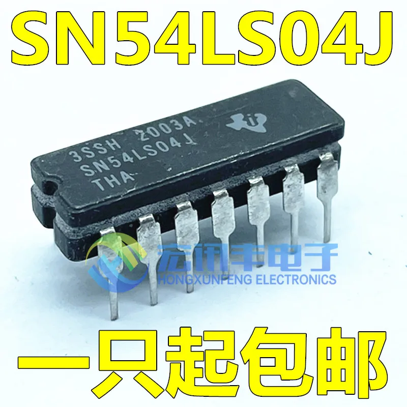 

Free shipping SN54LS04J SN54LS04 54LS04 CDIP-14 10PCS