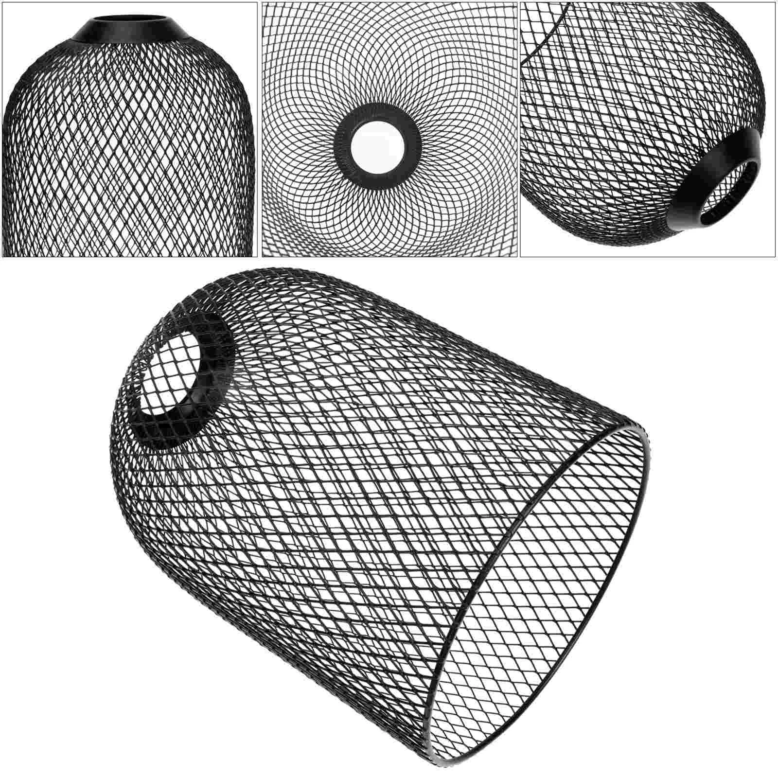 Полый абажур потолочный декор ретро открытый стиль клетки из кованого железа