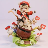 genshin impact paimon anime figure kleekeqing hu tao action figure klee hibana knight figurine collectible model doll toys