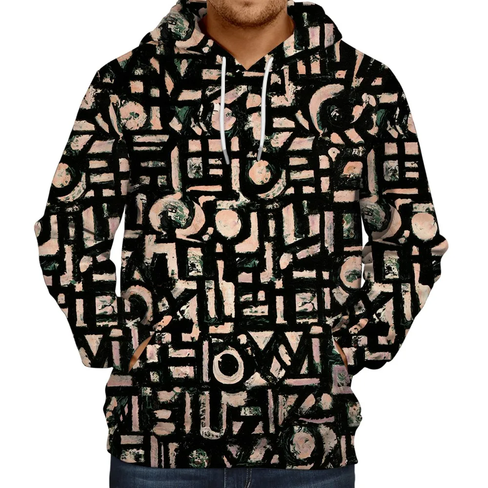 

Новинка 2023, оригинальный повседневный мужской свитер с капюшоном