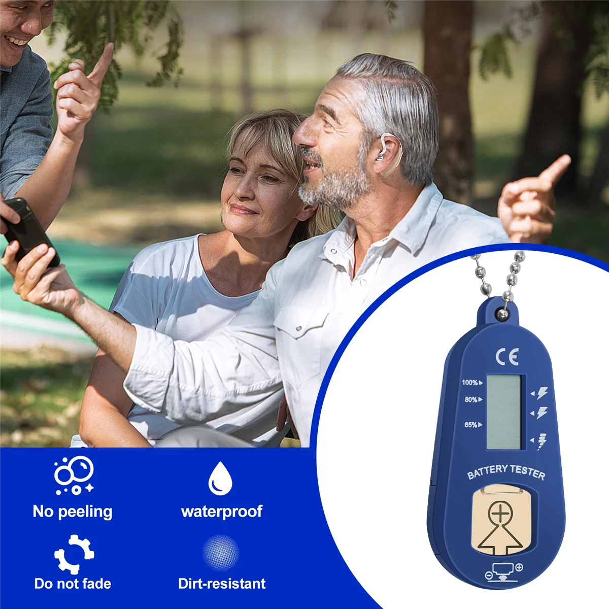 Тестер батареи кнопок портативный карманный брелок для ключей и тестер проверки