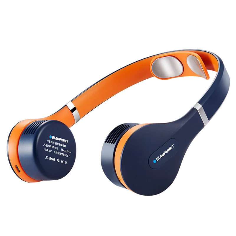 

BLAUPNKT Massage Hanging Neck Electric Fan Mini Leafless Portable Usb Charging Summer Small Hanging Neck Electric Fan