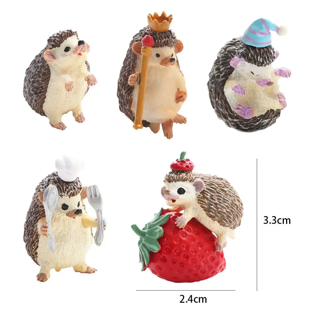 1 шт. кавайная модель ежика банан обезьяна животное статуэтка обезьянки из смолы