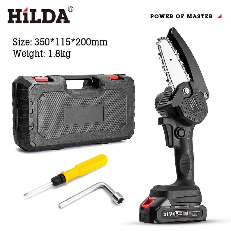 

Mini Electric Saw with Upgraded Battery, 1080W, 4 Inch, 21V, Ast, Calculation, Work, Trim, One-Hand Saw, Garden Power Tool