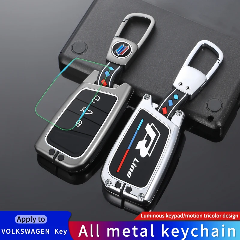

Zinc Alloy Car Remote Key Case Cover Holder Shell Fob For Volkswagen VW Magotan Passat B8 Golf For Skoda Superb A7 Accessories