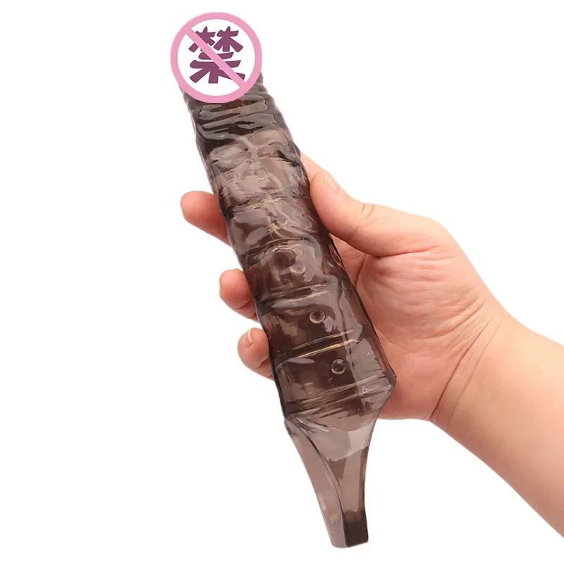 Очень большой удлинитель пениса многоразовый удобный Женский рукав член мужской