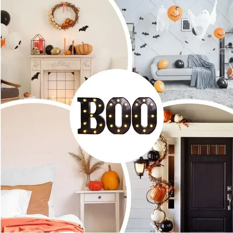 Светящиеся буквы на Хэллоуин