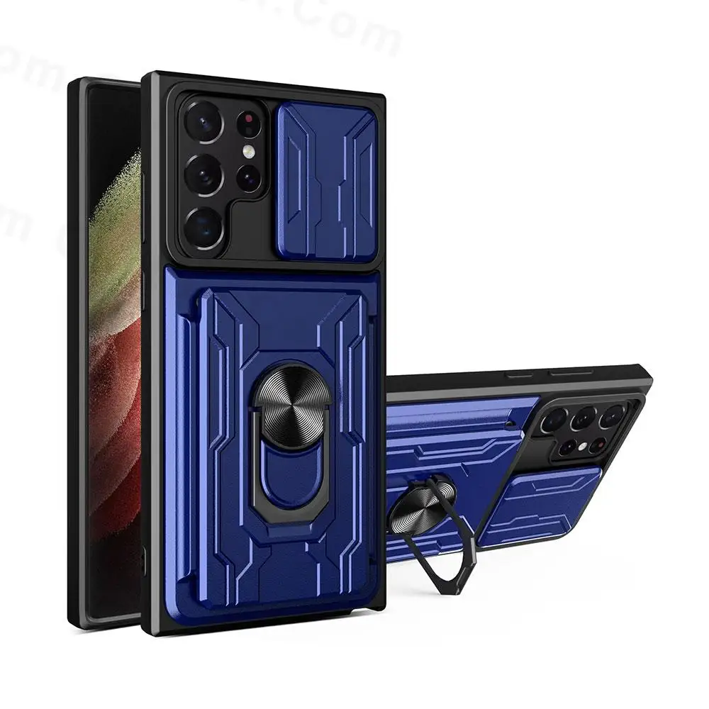 

For Samsung Galaxy S22 S21 Ultra Case Camera Slide Lens Protective Military Grade Rugged Cover For Samsung S21 FE S21 S22 Plus
