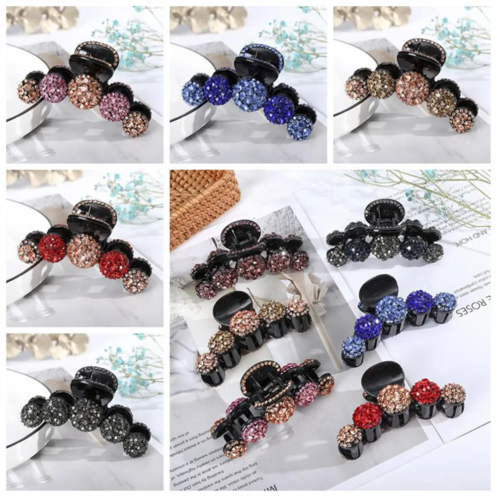 Новые женские заколки стразы для волос Элегантные Роскошные с кристаллами