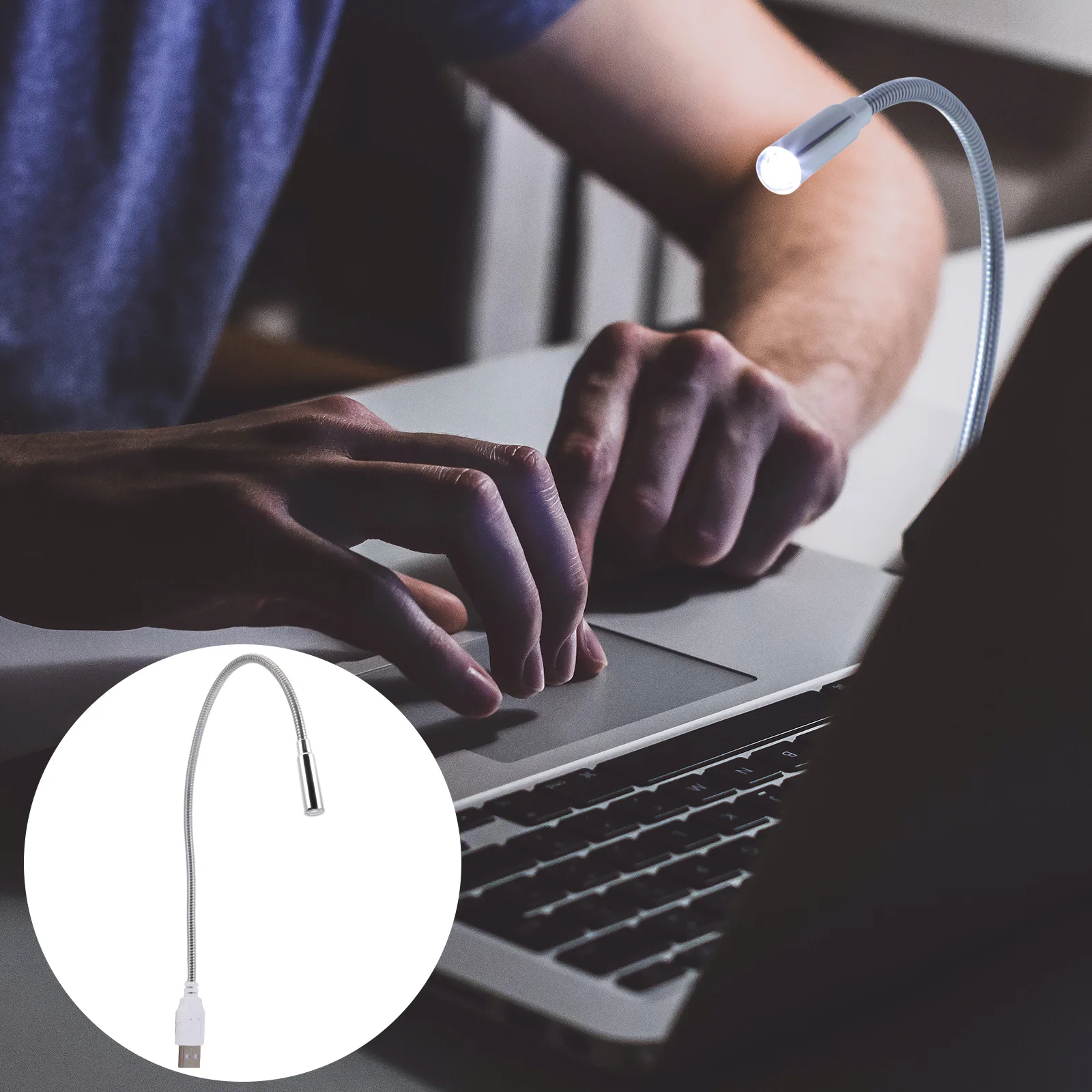

Light Usb Computer Led Lamp Flexible Gooseneck Keyboard Night Laptop Work Accessories Beside Notebookatmosphere