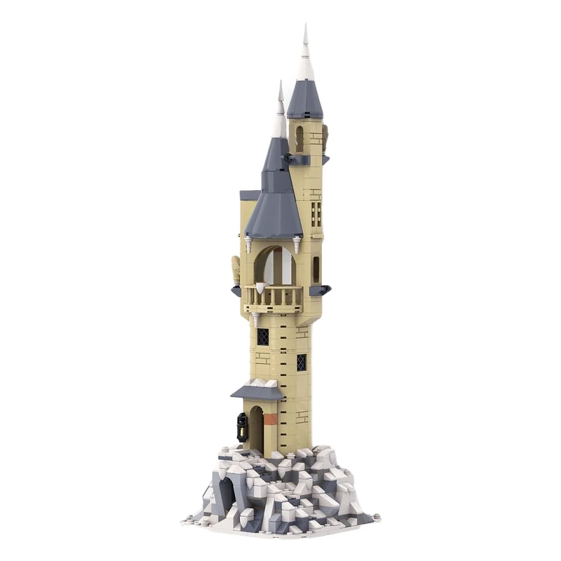 Owlery Tower-Castillo Mágico Medieval para adultos, Villa de bruja, cabaña, bloques, MOC-74348 de partículas, piezas de bloques de construcción, juguete, regalo de cumpleaños