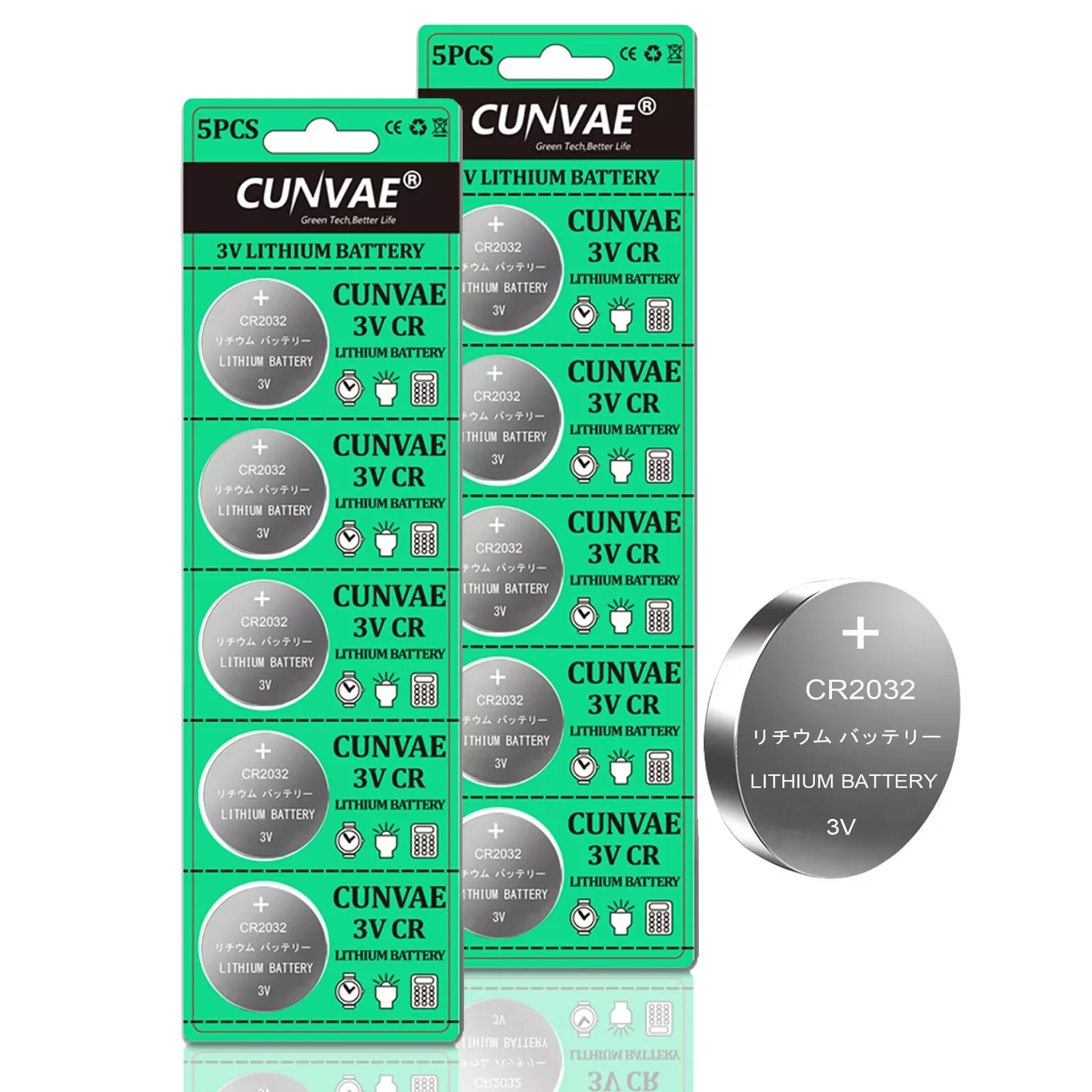 

2card/10pcs Original CR2032 2032 Button Cell Battery 3V Lithium Batteries CR 2032 for Watch Toys Computer Calculator Control