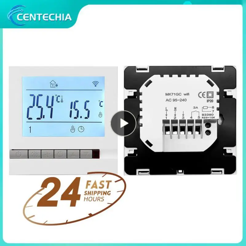 

WiFi Smart Thermostat Electric Floor Heating Water Gas Boile Temperature Controller LCD Emperature Remote Controller For Alexa