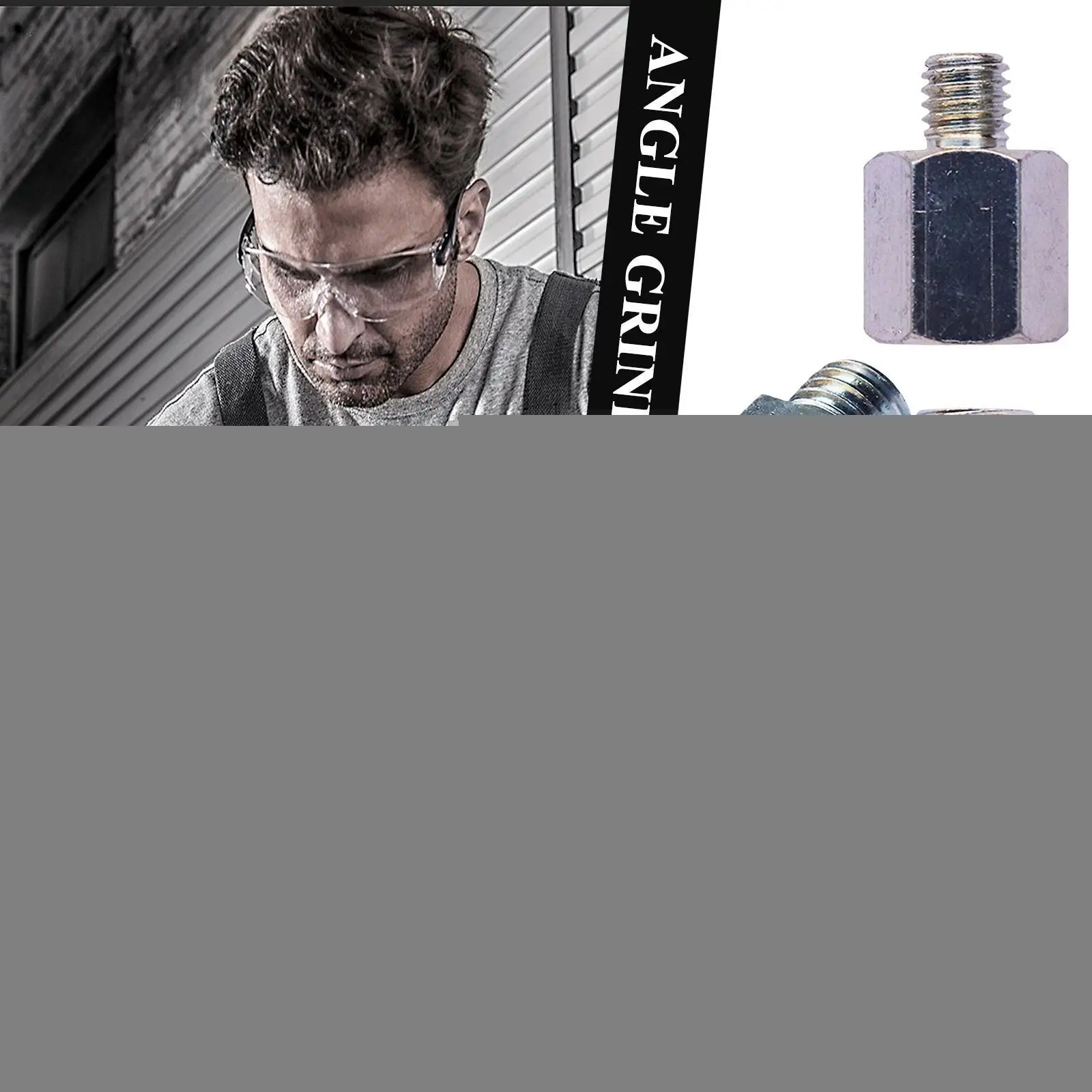 

M10 M14 M16 5/8-11adapter Angle Grinder Polisher Interface Rod Power Screw Parts Connecting Thread Connector Adapter Conver U0m0