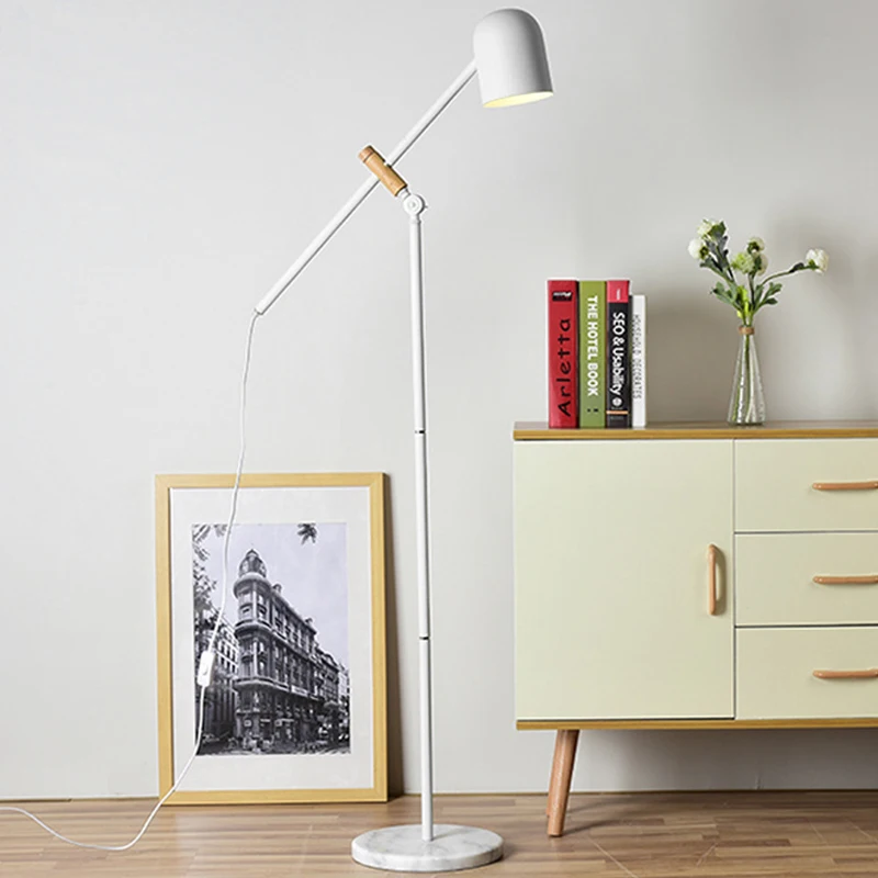 

Nordic Reading Bedroom Bedside LED Floor Lamp Simple Modern Living Room Desk Creative Floor Lamp