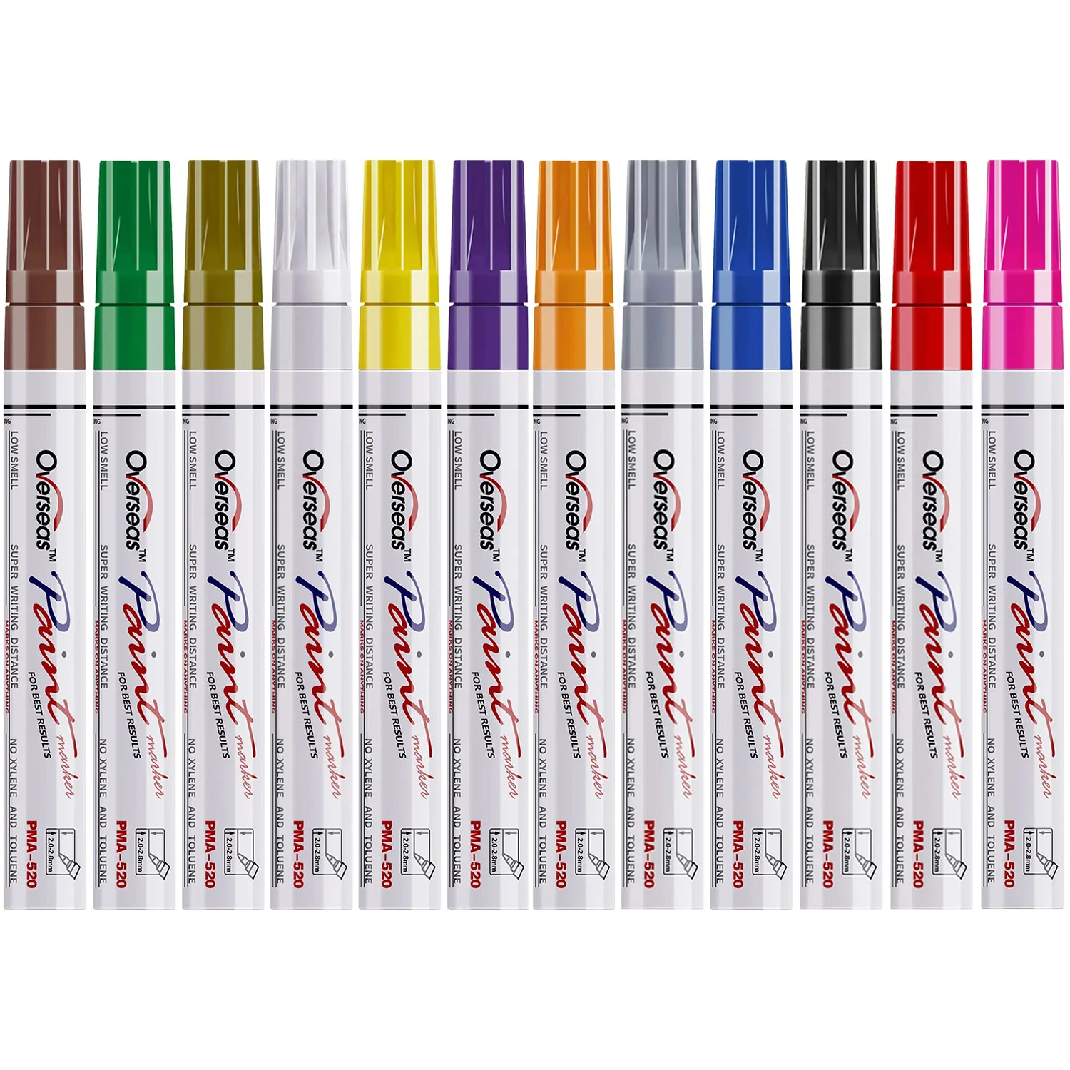 

Permanent Paint Pens Paint Markers for Plastic 12 Colors Oil Based Paint Marker Pens Set, Quick Dry and Waterproof,Oil Paint Pen