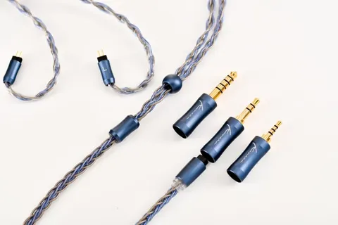Модульный Улучшенный кабель для наушников Kinera Ace 2,0 (2,5 мм + 3,5 мм + 4,4 мм) со сменным штекером и тремя типами фронтальных штекеров