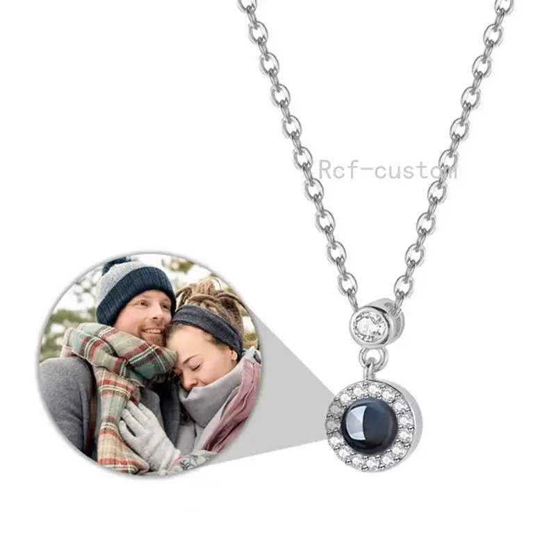 

Подарок на Рождество, День Святого Валентина, ожерелье на заказ, подвеска, нано фото, Женское Ожерелье, персонализированная коллекция фотоп...