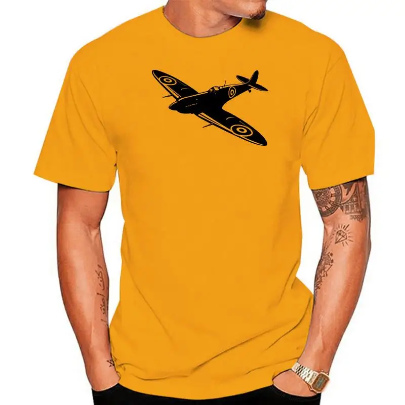 

2022 Cool Supermarine Spitfire T-Shirt 100% Premium Cotton WW2 World War 2 British Allies Tee