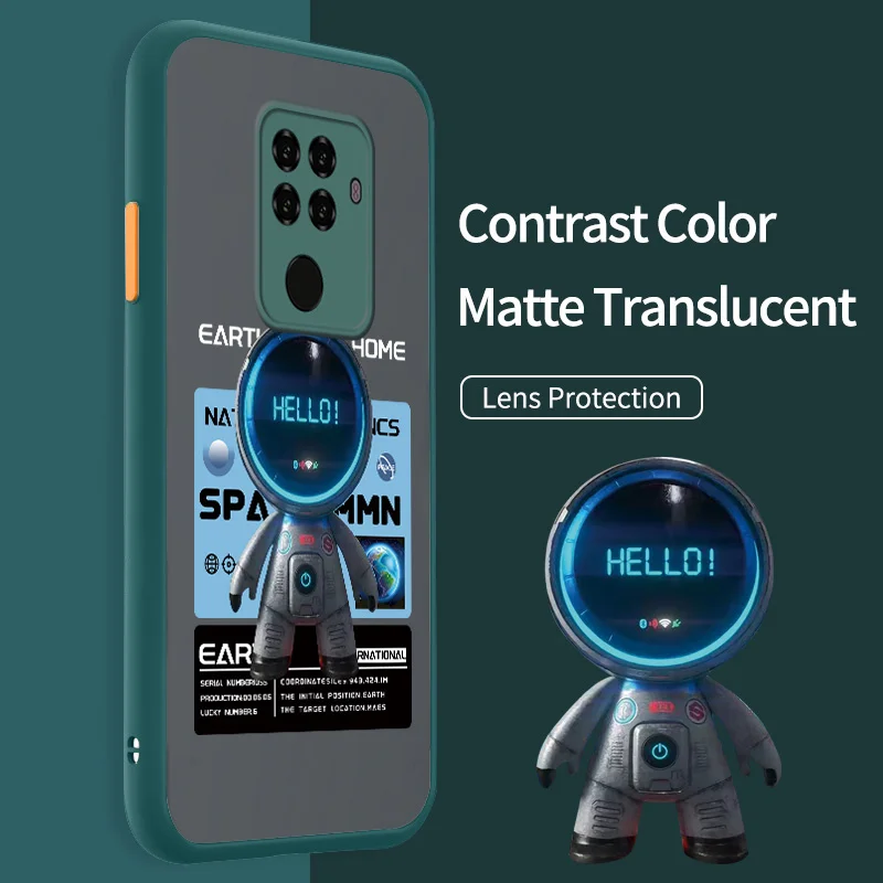 

Shockproof Armor Case for Huawei Nova 5i Pro Nova 5Z 6 SE 7i 7 Pro 5G Mate 30 Lite P40 Lite Cute Astronaut Clear Phone Case