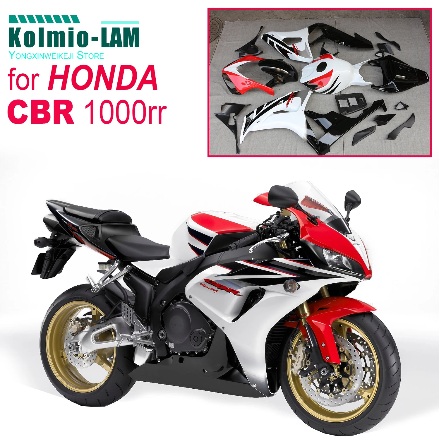 

For HONDA CBR 1000RR Fairing Kit CBR1000RR CBR 1000 RR 2006 - 2007 Body Complete ABS Plastic Injection Molding