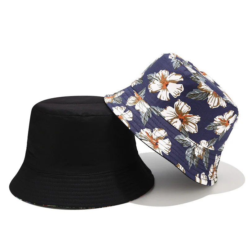 

GQILYYBZ Ins Printed Fisherman bucket hat Women Wear Sunshade Pot Hat Tide Outdoor Travel Foldable Sunscreen hip hop caps male