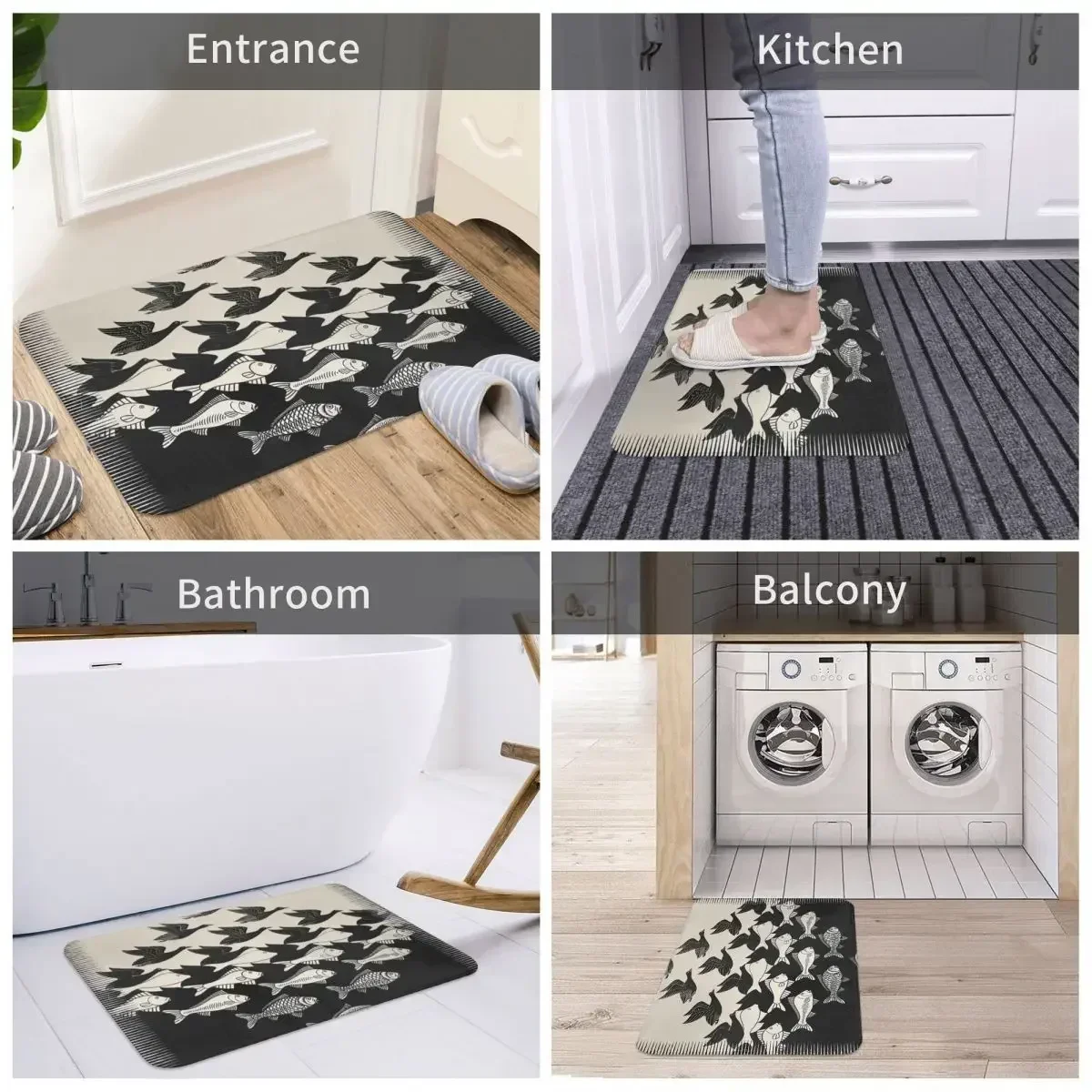 Коврик для ванной с изображением неба и воды мауриса