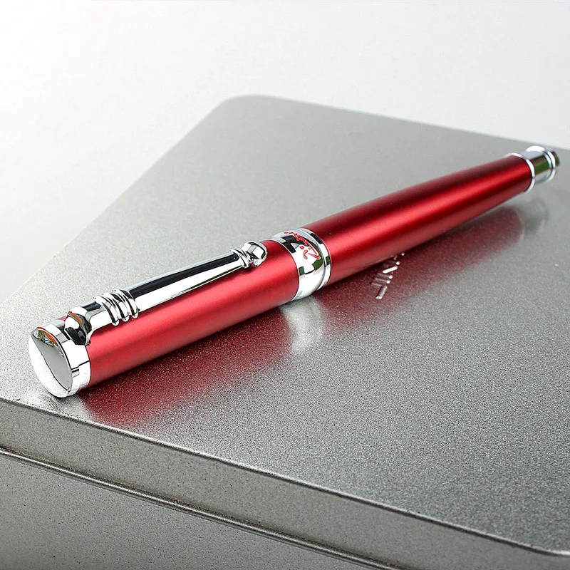 

Picasso 951 Metal Red Fountain Pen Iridium Fine Nib Optional Office Business School Writing Gift Pen