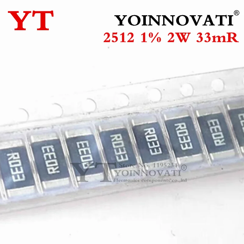 10 шт. 2512 SMD 1% 2 Вт Резистор 0 033r R033 33mR