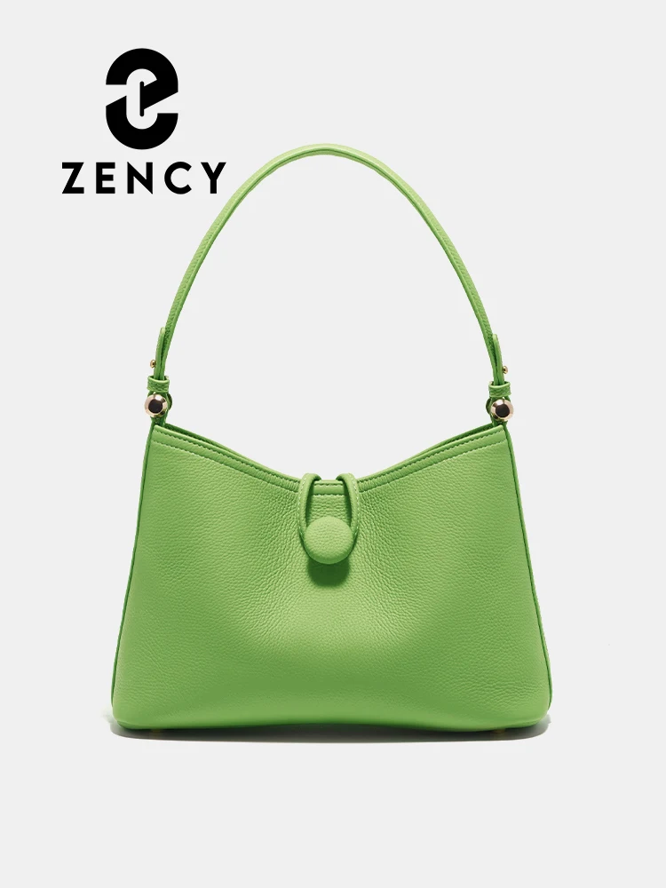 

Zency Casual Ladies Shoulder Handbag Women Genuine Leather Crossbody Bag 2023 Designer Tote Large Capacity Underarm Bag Commute
